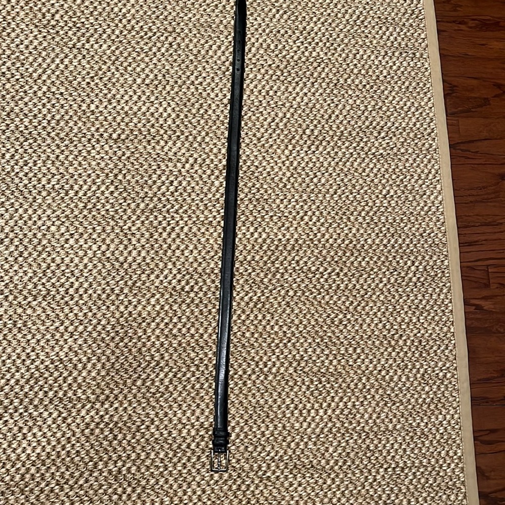 JPress Analine Kipskin Shoulder Black Belt in Size 38